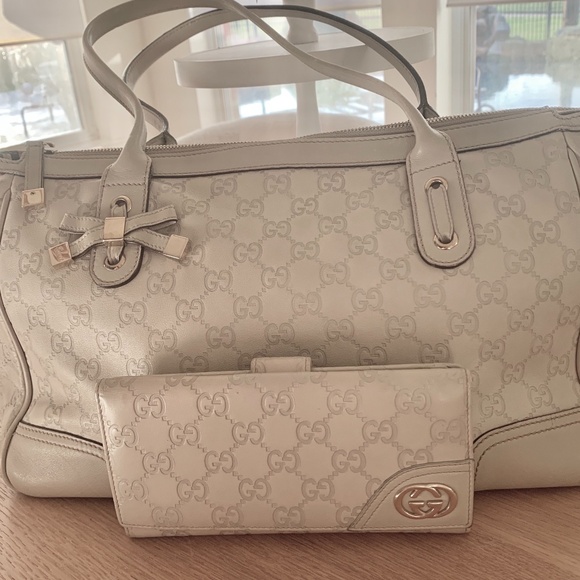 ♦️♦️GUCCI Guccissima Set Leather Shoulder and Wallet set - Picture 1 of 4